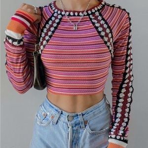 Free People Long Sleeve Top